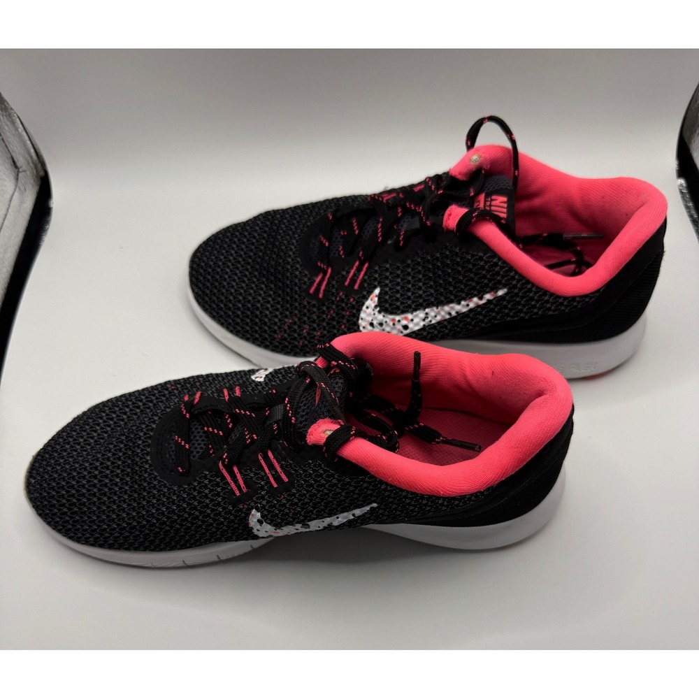 Nike Flex TR 7 Womens Training Shoes Black Pink 898473-001 Size 6.5